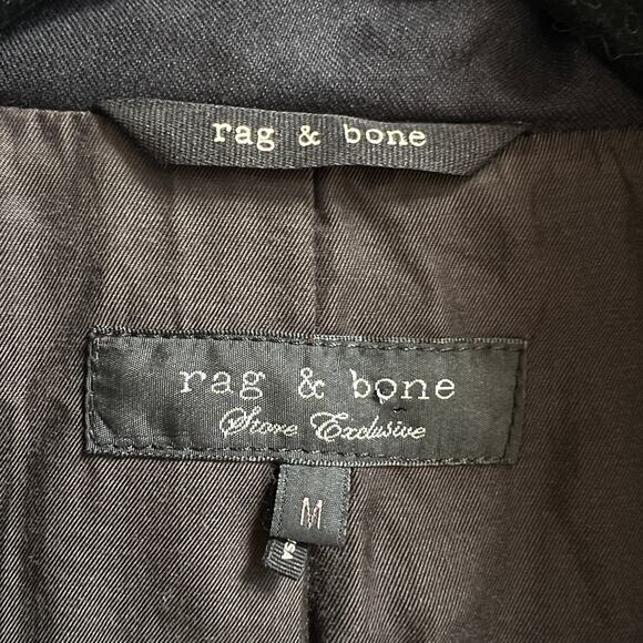 Rag & Bone Unisex Navy Hooded Utility Jacket Size M - Picture 10 of 12